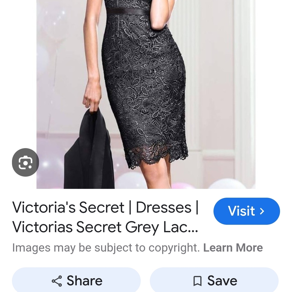 Victoria's Secret Black Lace Dress